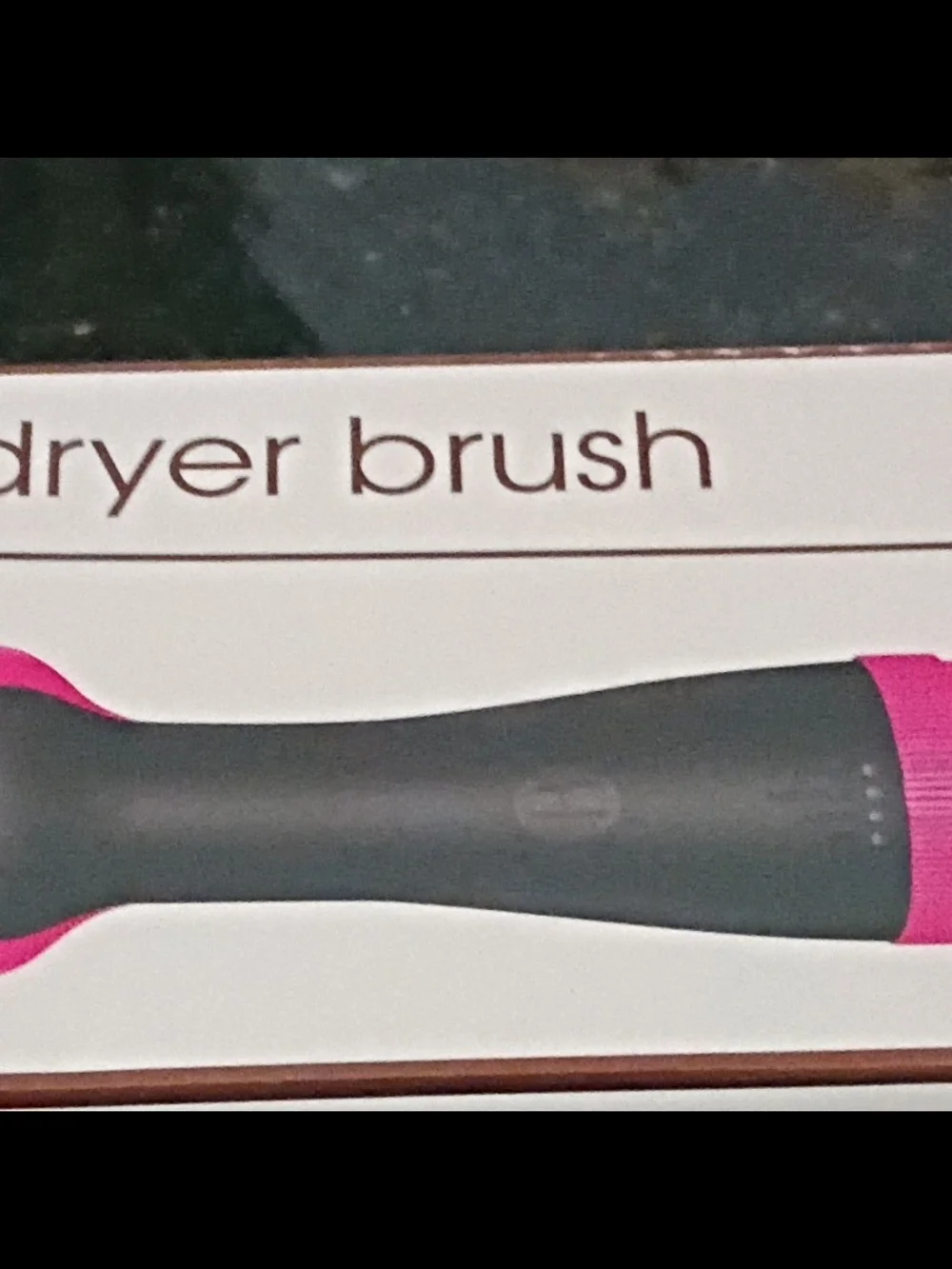 Gray and Pink Hair Dryer Brush - Brand
